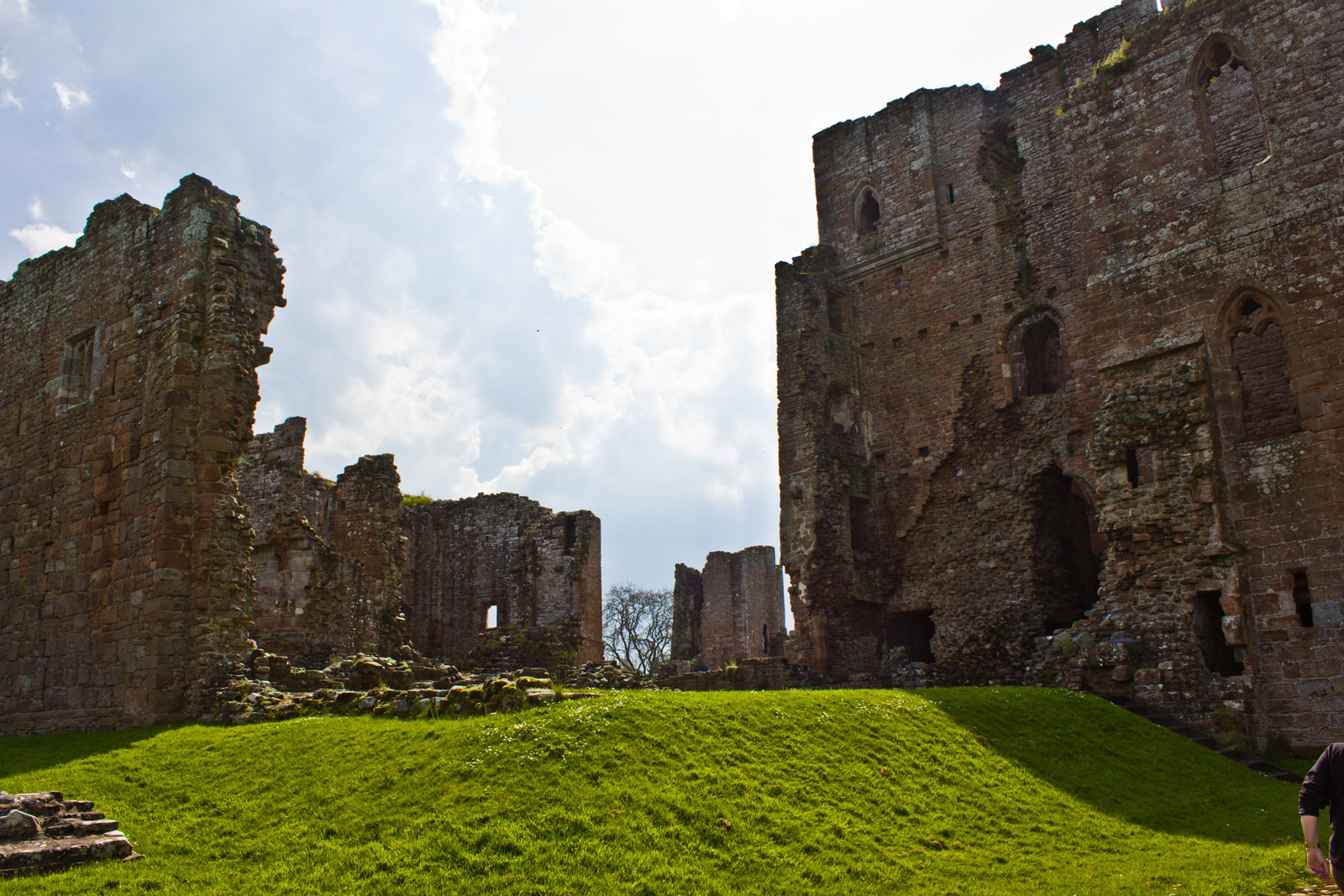 Castle ruins south of the Scottish border